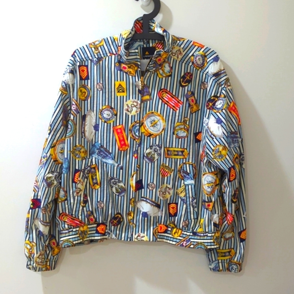 Liz Sport Vintage Nautical Bomber Jacket